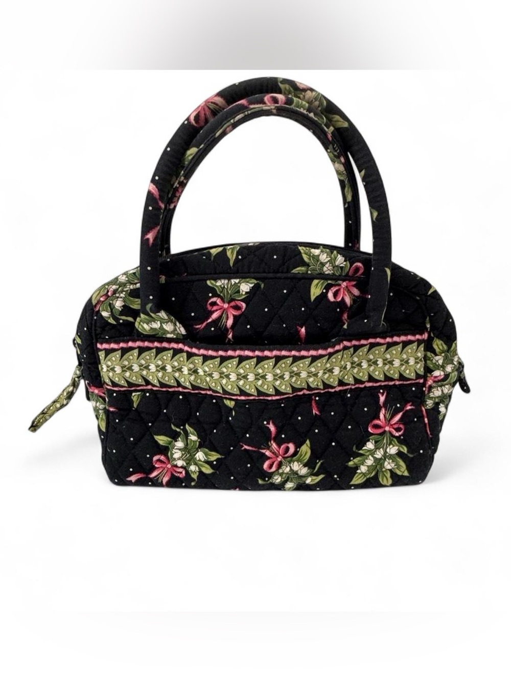 Vintage 2004 Vera Bradley New Hope
Bow double top handle satchel handbag purse
